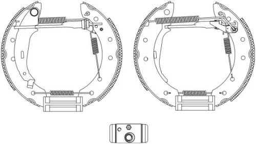 MINTEX MINTEX MSP281 1x Brake Shoe Set 