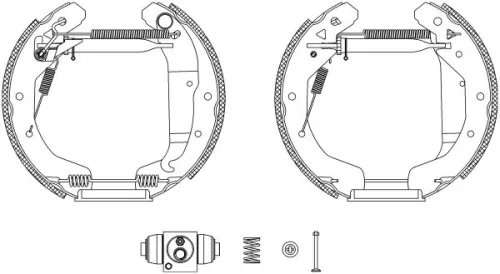 1x Brake Shoe Set