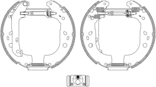 MINTEX MINTEX MSP287 1x Brake Shoe Set 