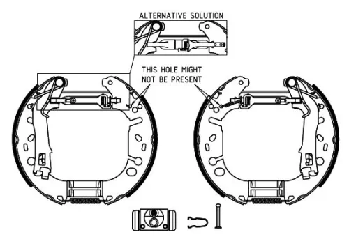 1x Brake Shoe Set