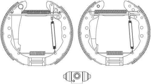 MINTEX MINTEX MSP298 1x Brake Shoe Set 