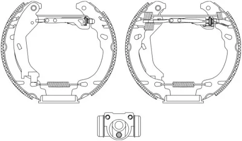 MINTEX MINTEX MSP304 1x Brake Shoe Set 