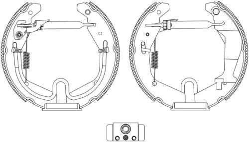 1x Brake Shoe Set