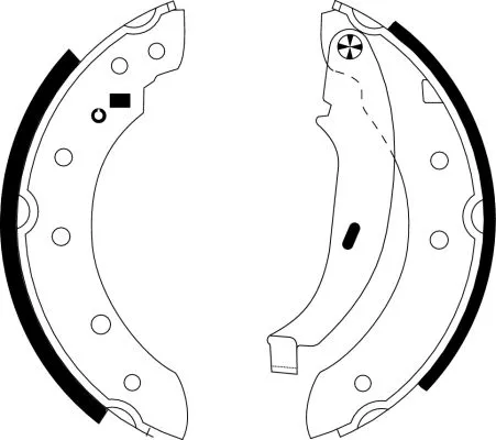 MINTEX MINTEX MSP324 1x Brake Shoe Set 