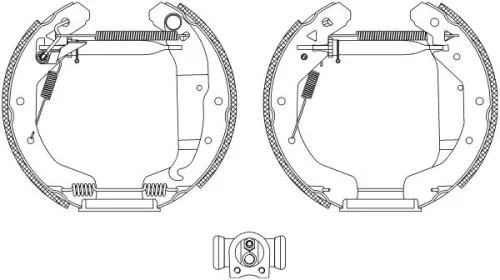 1x Brake Shoe Set