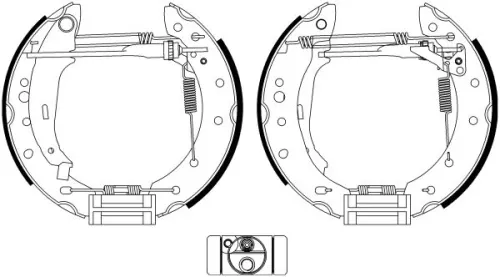 1x Brake Shoe Set