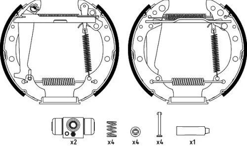 MINTEX MINTEX MSP421 1x Brake Shoe Set 