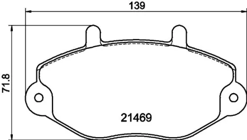 MINTEX MINTEX (MDB1559) 1x  MINTEX Brake Pad Set 