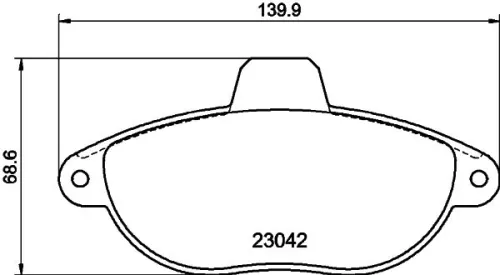 MINTEX MINTEX MDB1815 1x MINTEX MDB1815 Brake Pad Set 