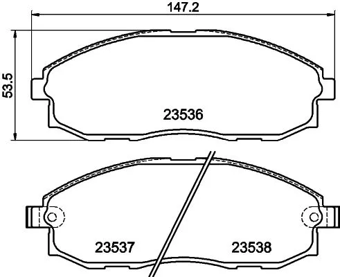 MINTEX MINTEX MDB1903 1x MINTEX MDB1903 Brake Pad Set 