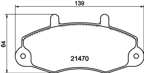 1x  MINTEX Brake Pad Set