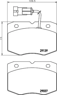 MINTEX MINTEX MDB2049 1x MINTEX MDB2049 Brake Pad Set 