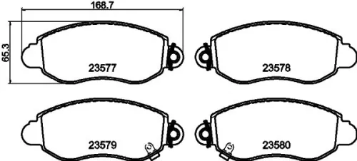 MINTEX MINTEX MDB2061 1x MINTEX MDB2061 Brake Pad Set 