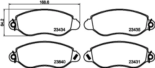 MINTEX MINTEX MDB2078 1x MINTEX MDB2078 Brake Pad Set 