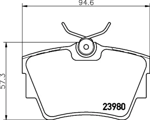 1x  MINTEX Brake Pad Set