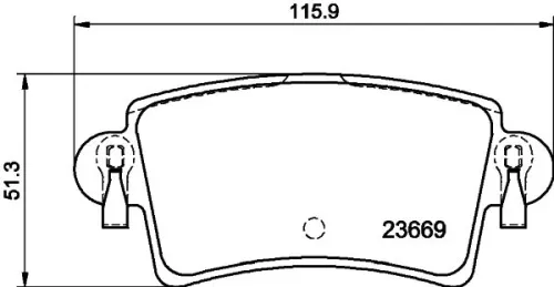 MINTEX MINTEX MDB2269 1x MINTEX MDB2269 Brake Pad Set 