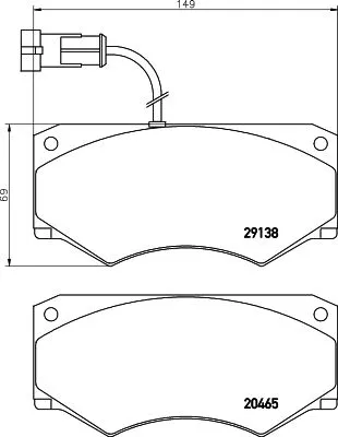 MINTEX MINTEX MDB2270 1x MINTEX MDB2270 Brake Pad Set 