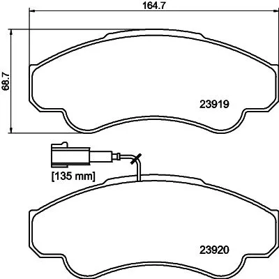 MINTEX MINTEX MDB2329 1x MINTEX MDB2329 Brake Pad Set 
