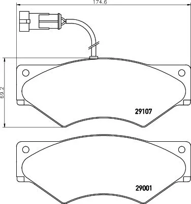 MINTEX MINTEX MDB2603 1x MINTEX MDB2603 Brake Pad Set 