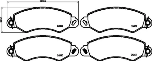MINTEX MINTEX MDB2817 1x MINTEX MDB2817 Brake Pad Set 