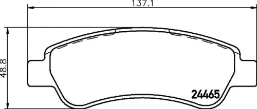 1x MINTEX MDB2850 Brake Pad Set