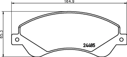 MINTEX MINTEX MDB2852 1x MINTEX MDB2852 Brake Pad Set 