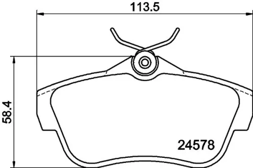 MINTEX MINTEX MDB2903 1x MINTEX MDB2903 Brake Pad Set 