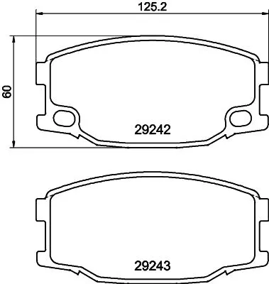 MINTEX MINTEX MDB2949 1x MINTEX MDB2949 Brake Pad Set 