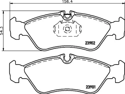MINTEX MINTEX MDB3013 1x MINTEX MDB3013 Brake Pad Set 