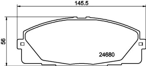 MINTEX MINTEX MDB3161 1x MINTEX MDB3161 Brake Pad Set 