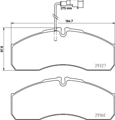 MINTEX MINTEX MDB3205 1x MINTEX MDB3205 Brake Pad Set 