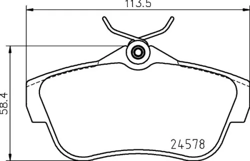 MINTEX MINTEX MDB3445 1x MINTEX MDB3445 Brake Pad Set 