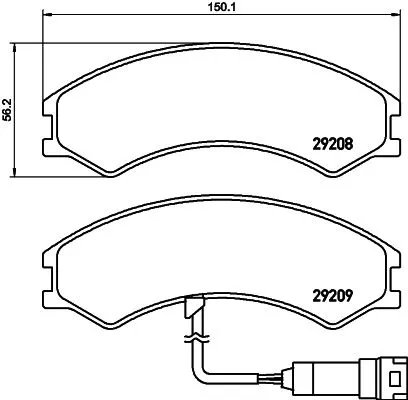 MINTEX MINTEX MDB3744 1x MINTEX MDB3744 Brake Pad Set 