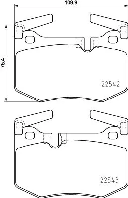 MINTEX MINTEX MDB3802 1x MINTEX MDB3802 Brake Pad Set 