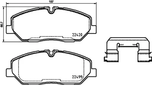 MINTEX MINTEX MDB3906 1x MINTEX MDB3906 Brake Pad Set 