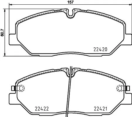 MINTEX MINTEX MDB3931 1x MINTEX MDB3931 Brake Pad Set 