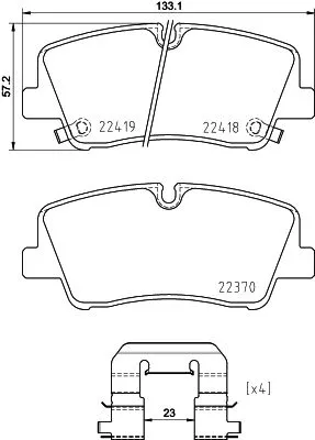 MINTEX MINTEX MDB3932 1x MINTEX MDB3932 Brake Pad Set 
