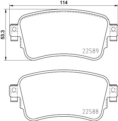 MINTEX MINTEX (MDB3991) 1x  MINTEX Brake Pad Set 