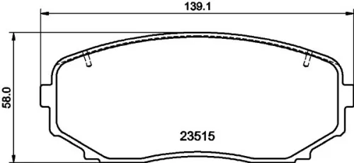 MINTEX MINTEX (MDB3998) 1x  MINTEX Brake Pad Set 
