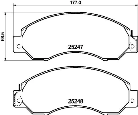 MINTEX MINTEX MDB4041 1x MINTEX MDB4041 Brake Pad Set 