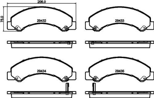 MINTEX MINTEX MDB4120 1x MINTEX MDB4120 Brake Pad Set 
