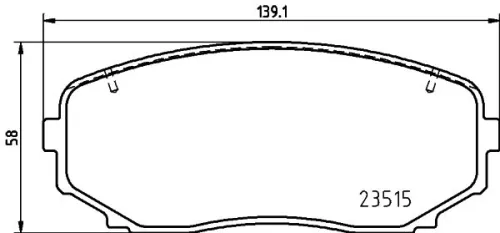 1x  MINTEX Brake Pad Set