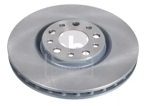 2x Febi Front Internally Vented Brake Disc For Alfa Romeo Fiat Jeep 159 50