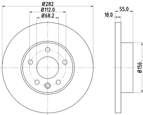 MINTEX MINTEX (MDC1046) 1x  MINTEX Brake Disc 