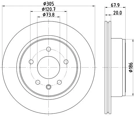 1x  MINTEX Brake Disc
