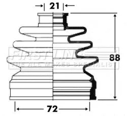 FIRST LINE FIRST LINE FCB2813  FIRST LINE Drive Shaft Cv Boot Kit 