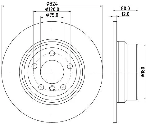1x  MINTEX Brake Disc