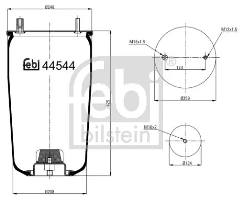 FEBI BILSTEIN FEBI BILSTEIN 44544 Febi Air Bag Suspension Spring 