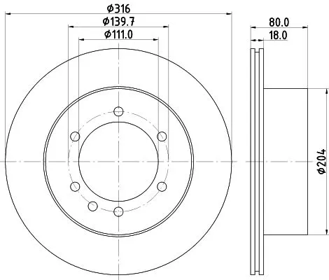 MINTEX MINTEX (MDC1298) 1x  MINTEX Brake Disc 