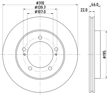 MINTEX MINTEX (MDC1301) 1x  MINTEX Brake Disc 